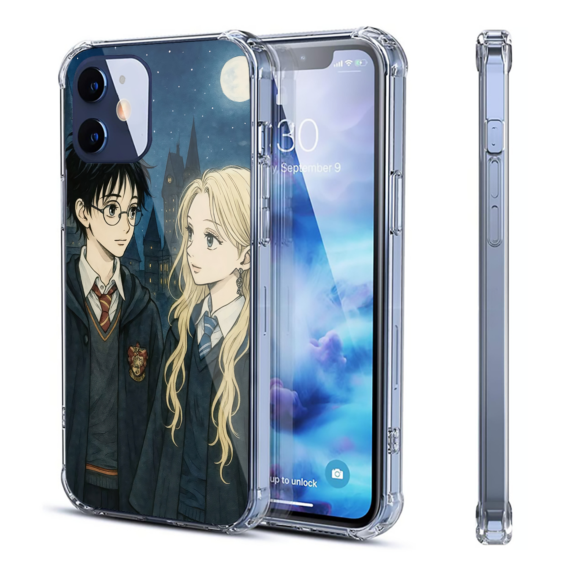 （画像用） Harry Potter ハリー・ポッターシリーズ 【iPhone 12シリーズ対応】透明スマホケース（クリアソフトケース）